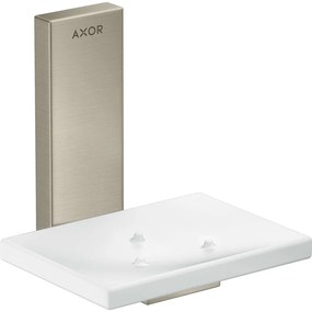 AXOR Universal Rectangular miska na mydlo s držiakom, kartáčovaný nikel, 42605820