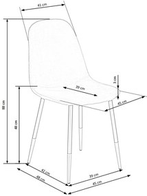 Designová stolička Suzzie tmavozelená