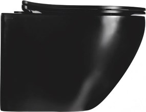 Hydroland Závesná WC misa so SoftClose sedadlom Karat, čierna