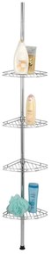 Teleskopická kúpeľňová polička z nehrdzavejúcej ocele - Maximex