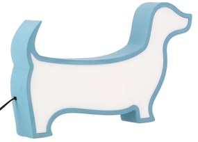 LED Detská stolná lampa DOG LED/12W/230V modrá