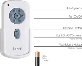 Lucci Air 21052TRS-Diaľkový ovládač pre ventilátory CLIMATE, RADAR, FRASER 1x23A