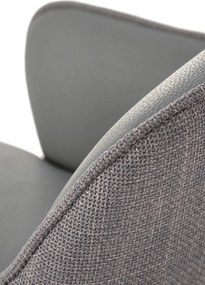 Otočné jedálenské kreslo K527 popolavo sivé