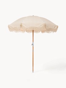 Naklápací plážový slnečník so strapcami Retro, Ø 180 cm