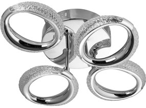 LED Stropné svietidlo 4xLED/14W/230V 3000-5000K 37x43 cm lesklý chróm