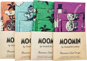 Voskované obrúsky Moomin Tending the earth, 3ks