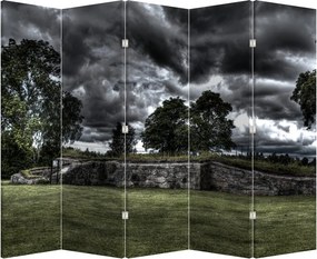 Paraván - Zatiahnutá obloha (210x170 cm)