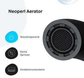 Vaňová a sprchová batéria AM.PM Spike FPA10022 jednopáková, čierna