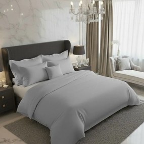 Kvalitex Saténové obliečky Luxury Collection svetlosivá, 140 x 200 cm, 70 x 90 cm