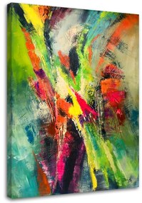 Obraz na plátně Abstraktní barevná malba - 80x120 cm