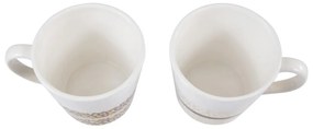 Hrnčeky z kameniny v bielo-zlatej farbe v súprave 2 ks 300 ml London – Premier Housewares