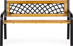 Zahradní lavička Mariner 118 cm černá
