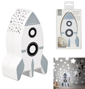 Nočná lampa raketa s projektorom, HOME DECO KIDS 1044