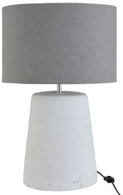 Stolná lampa v šedo-bielej kombinácii Abelle L - Ø 42 * 64 cm