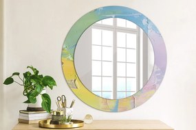 Okrúhle zrkadlo s potlačou Textúra olejovej farby fi 60 cm