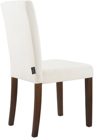 Sada 2 ks jedálenských stoličiek Ina látka cord, antik tmavá - krémová