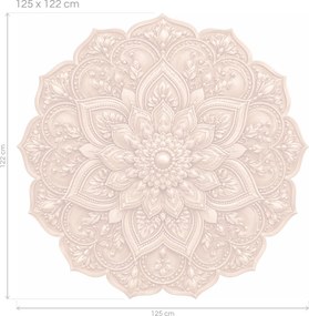 Mandala v růžovém zlatě arch 46 x 45 cm