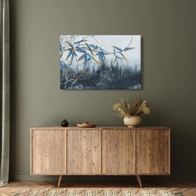 Obraz - Bambus na stene (90x60 cm)