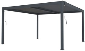 G21 Bioklimatická pergola Austin 4x4 m, antracitová hliníková