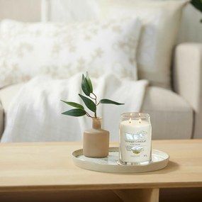 Yankee Candle vonná sviečka Signature v skle veľká Clean Cotton, 567 g, L