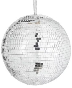 DISCO Guľa 10 cm - strieborná