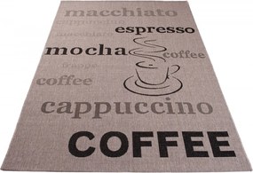 TA Koberec 20220 Strieborná / čierna