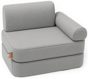 MeowBaby® Outzy Detská modulárna 6-prvková pohovka, feather-fog-gray