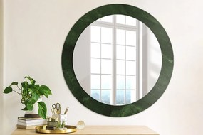Okrúhle ozdobné zrkadlo Zelený mramor fi 70 cm