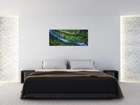 Obraz - Rieka medzi horami, Kaukaz, Rusko (120x50 cm)