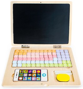 Drevený vzdelávací notebook, Ecotoys