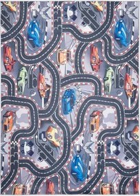 TA Koberec B-605 FLANNEL PRINTED Sivý Obdĺžnikový Rozmer: 120x170 cm