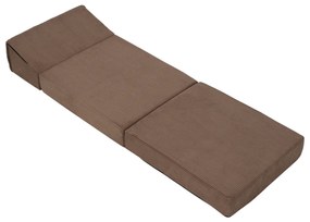Skladacie kreslo/matrac PELOS, svetlo hnedá