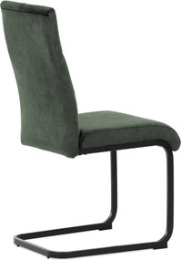 Jedálenská stolička zamatová, zelená DCL-D1275 GRN4