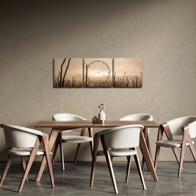 Obraz - Holé stromy (s hodinami) (90x30 cm)