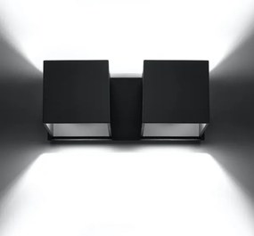 Sollux SL.0657 - Nástenné svietidlo QUAD 2xG9/40W/230V čierna