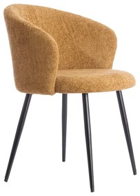 Okrovožlté kovové jedálenské kreslá v súprave 2 ks Radaja – Light &amp; Living