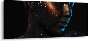 Trblietavý obraz ženy (120x50 cm)
