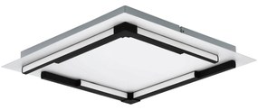EGLO LED moderné stropné osvetlenie ZAMPOTE, 25W, teplá biela, 38x38cm, hranaté