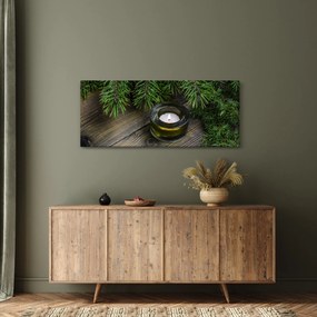 Obraz - vianočná sviečka (120x50 cm)