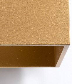Nástenné svietidlo Quad, 1x zlaté kovové tienidlo