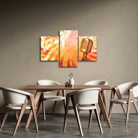 Obraz - Retro mikrofón (90x60 cm)