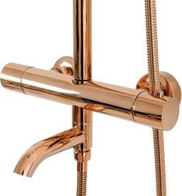 Rea Lungo, sprchová súprava s termostatickou batériou, ružové zlato, REA-P6606