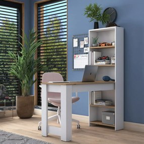 Pracovný stôl Halon White and Walnut