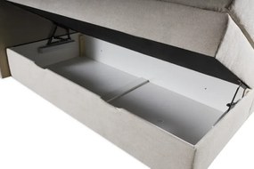 Kontinentálna boxspring posteľ ANNA 200x220, šedá (gerra 80)
