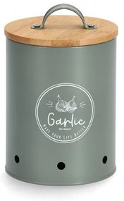 Zeller Present 2. akosť - Súprava 3 plechových dóz na cibuľu, cesnak a zemiaky s bambusovým viečkom FARM