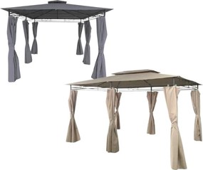 Stabilný záhradný pavilón 3 x 4 m béžová