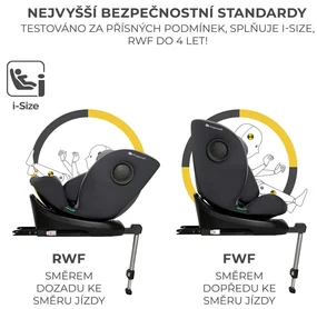 KINDERKRAFT Autosedačka I-360 i-Size 40-150 cm Grey