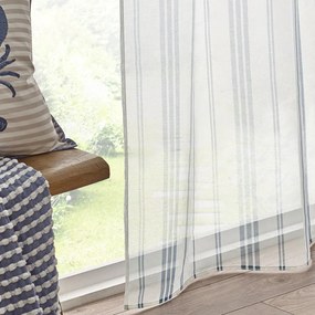 Biela voálová záclona 140x183 cm Harbour Stripe – Catherine Lansfield
