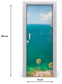 Fototapeta na dvere lode Thajsko 75x205 cm