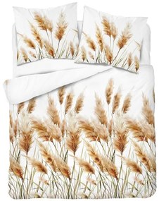Posteľné obliečky Pampas 140x200 cm + 70x80 cm, bavlnený satén, zapínanie na zips